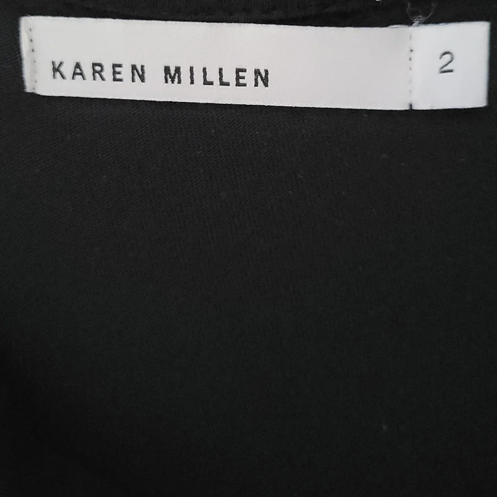 Karen Millen Multi Colored Striped Drape/ Cowl Neck Top Sheath Midi Dress - Picture 8 of 10